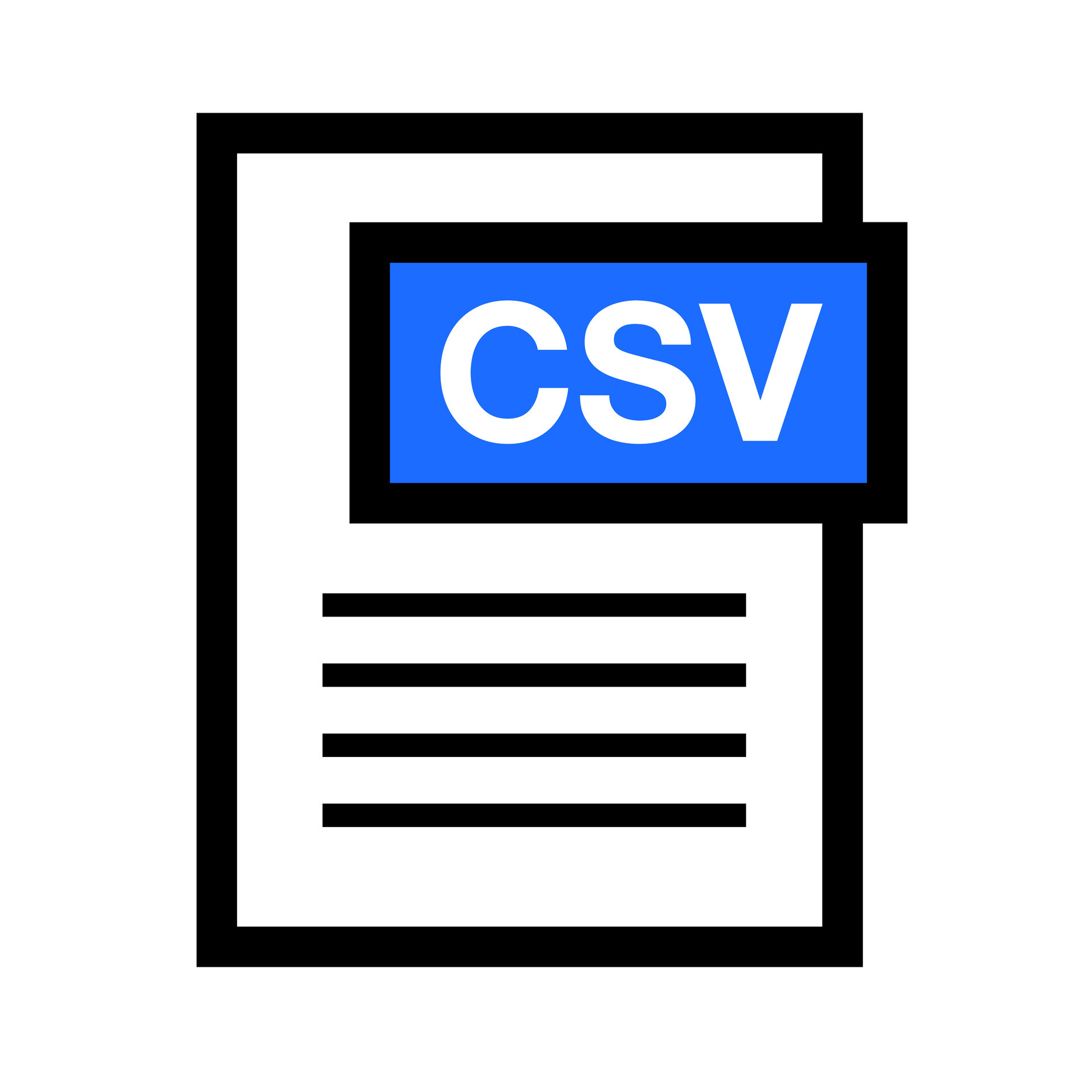 CSV File Extension