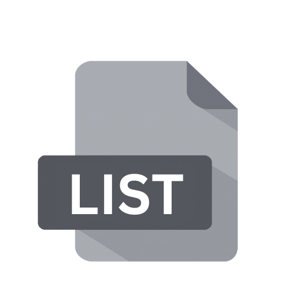 .LIST File Extension