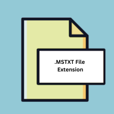 .MSTXT File Extension