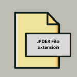 .PDER File Extension